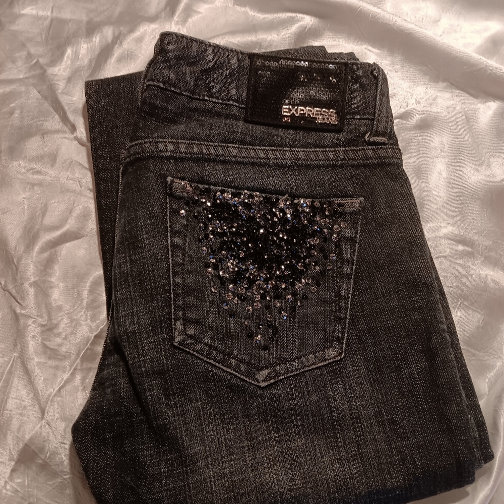 Express Stella Boot Cut Bling Jeans NWOT